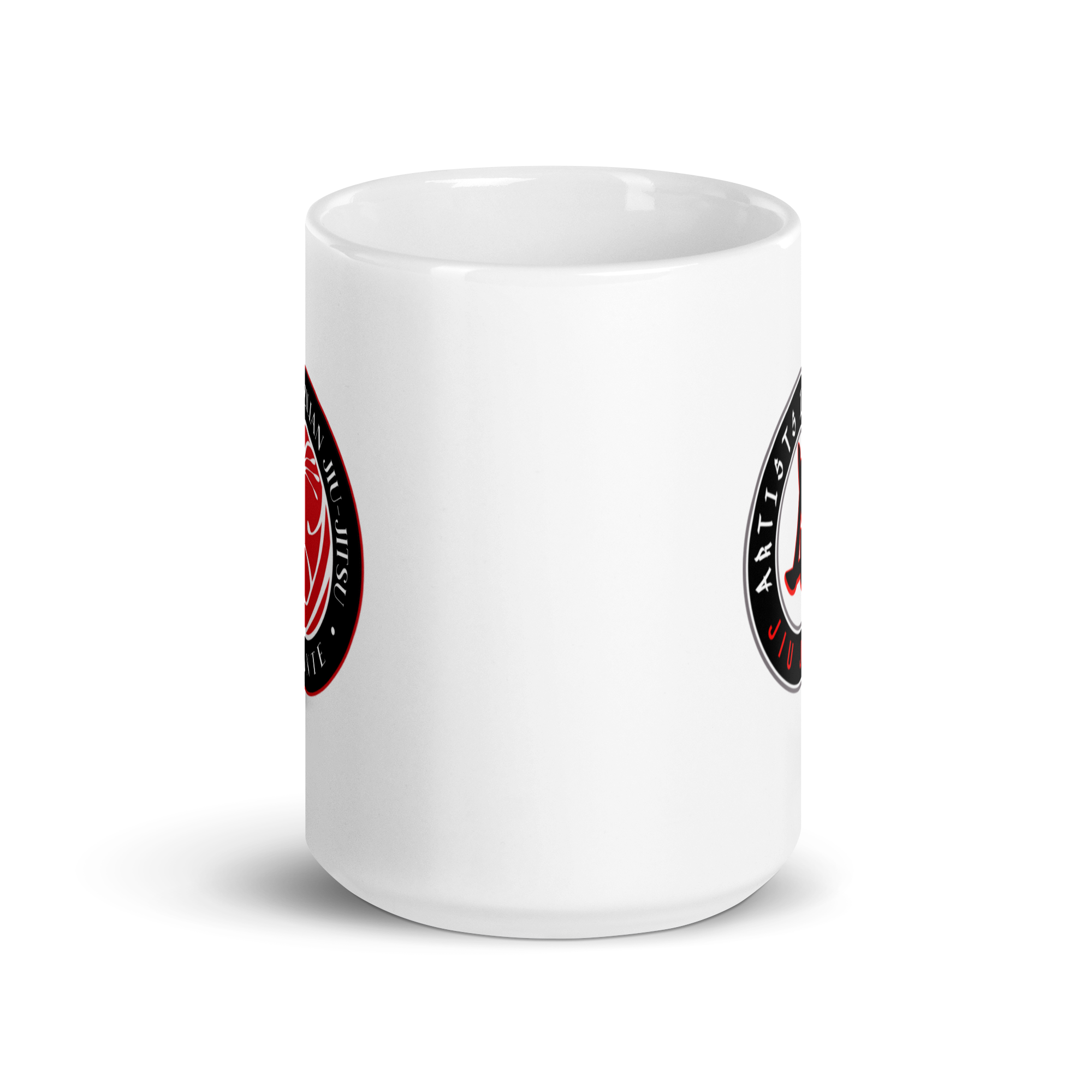 Artists in Motion White Glossy Mug - Image 6