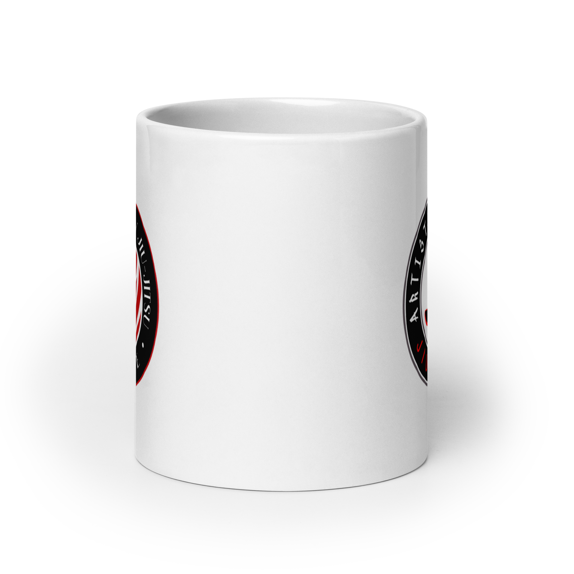Artists in Motion White Glossy Mug - Image 9
