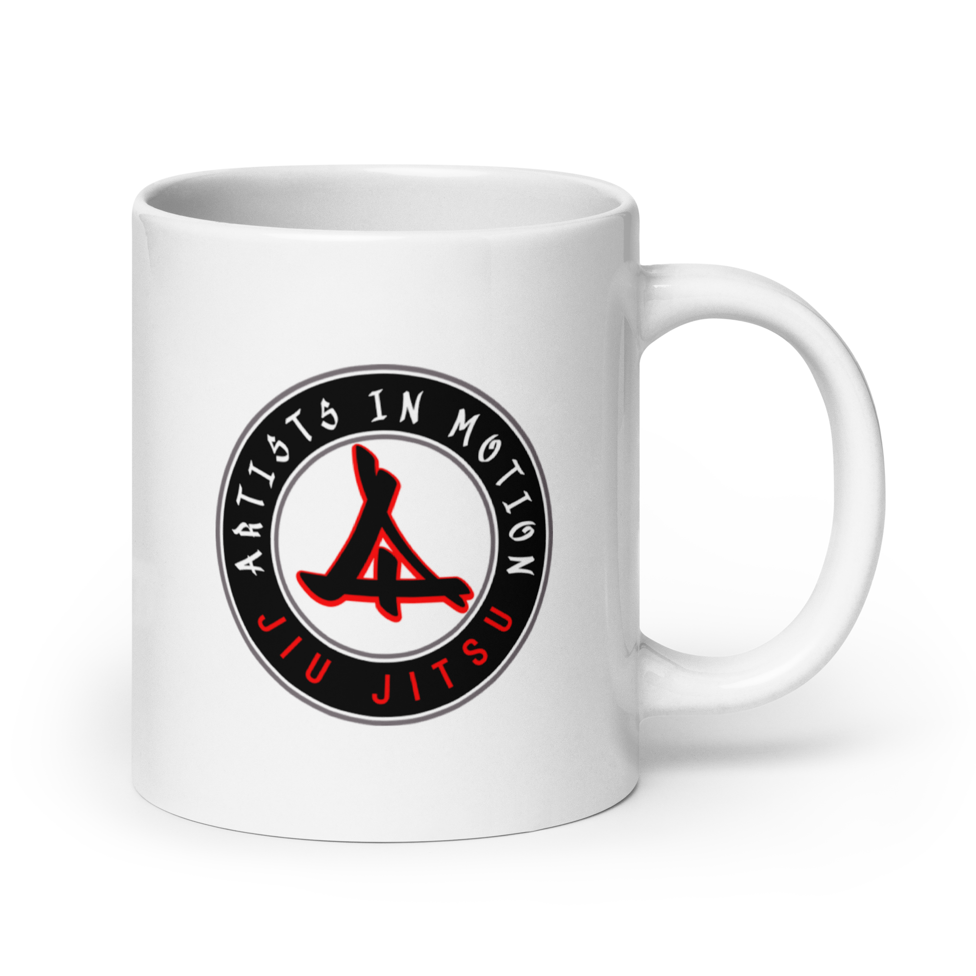 Artists in Motion White Glossy Mug - Image 7